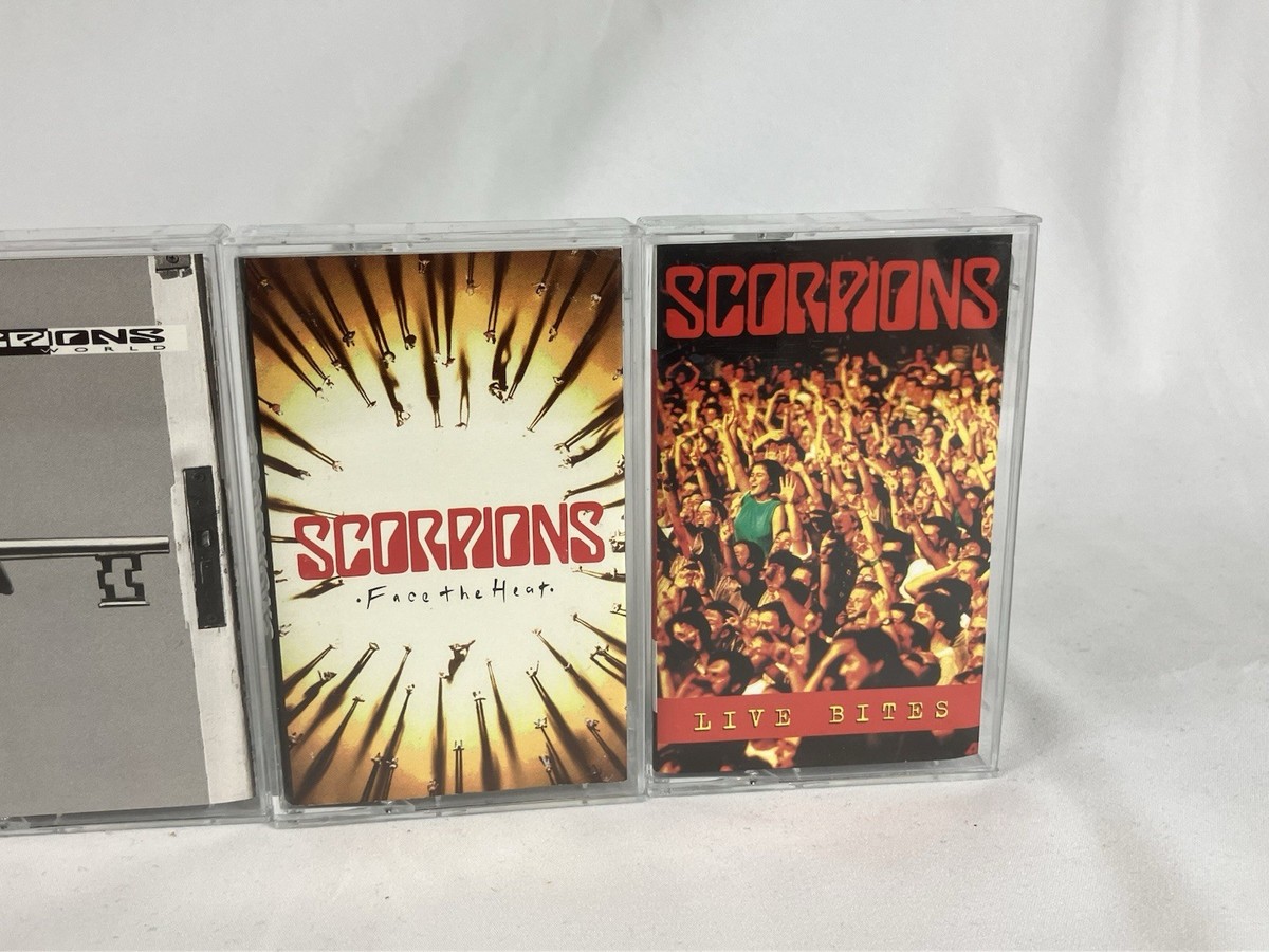 SCORPIONS Cassette Tape Lot x6 Crazy World Blackout Sting Live