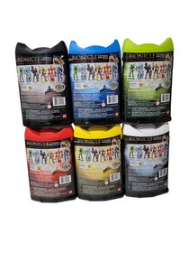 LEGO Bionicle Lot Glatorian Legends (8984-8989) Canisters & Instructions