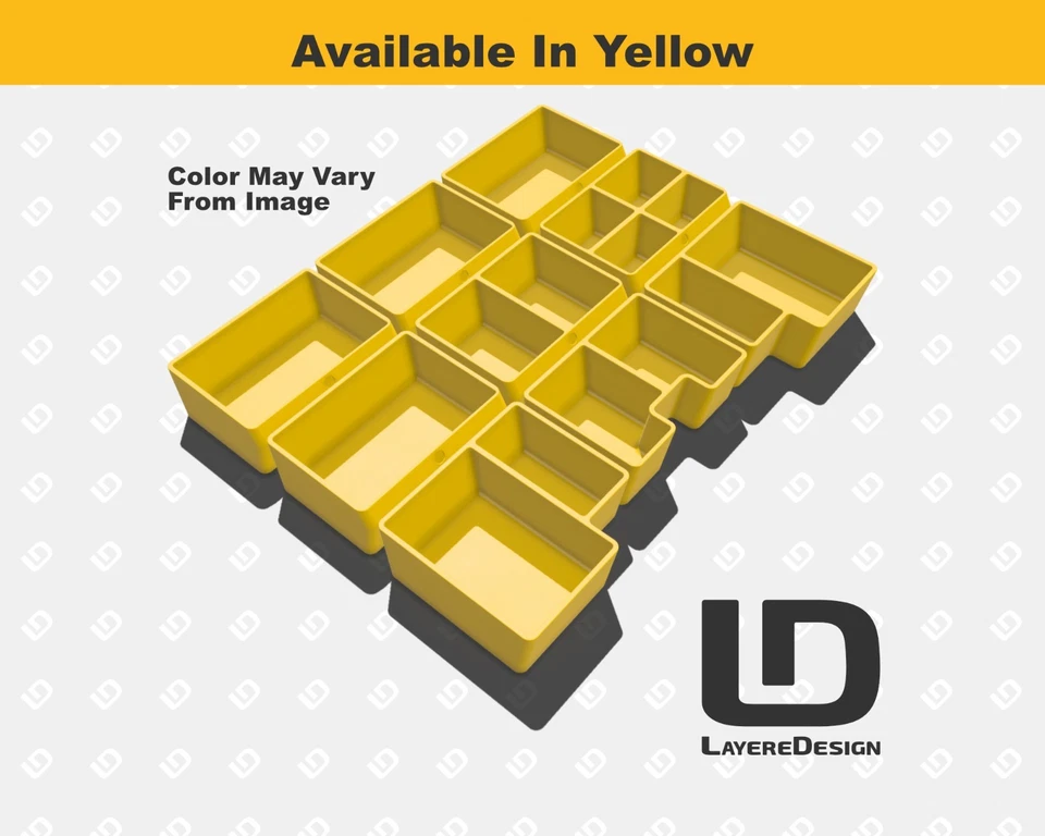 Dewalt TSTAK DWST17804 2-Drawer Organization Bins | Set of 3 | Black or Yellow - Image 2 of 3