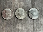 Lot 3 1967 Circulated Kennedy Half Dollars 40 % Silver