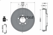 Tambor de freno TEXTAR 94046000 para SEAT TOLEDO IV (KG3) 1 2017-2019