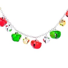 Colorful Christmas Jingle Bell Tinkle Bells Choker Necklace for Women Cute Ornam
