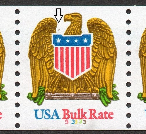 2603 (10c) Eagle & Shield #33333 brown egg CPV PS5 MNH
