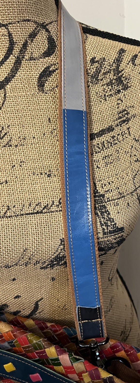 Ameri Leather Extra Large Rainbow Woven Leather T… - image 2