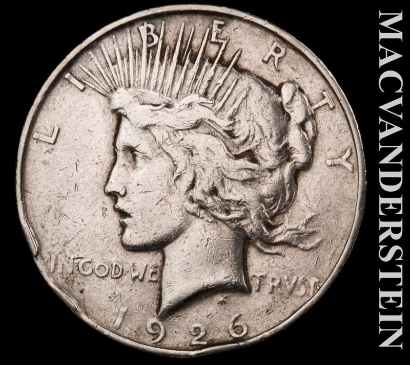 1926-D Peace Dollar- Scarce Better Date- Luster- No Reserve #L7000