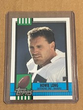 Howie Long 1990 Topps Football Card #284 Los Angeles Raiders