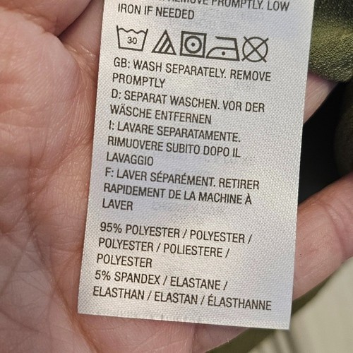 Susan Graver Women's Modern Essentials Long Sleeve V Neck Top L Olive - Bild 3 von 4