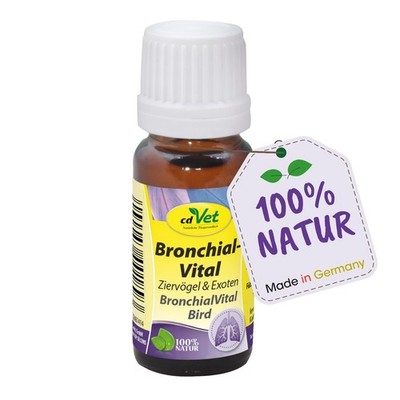 BronchialVital Ziervogel 10ml für Vögel und Exoten - Unterstützung bei Husten