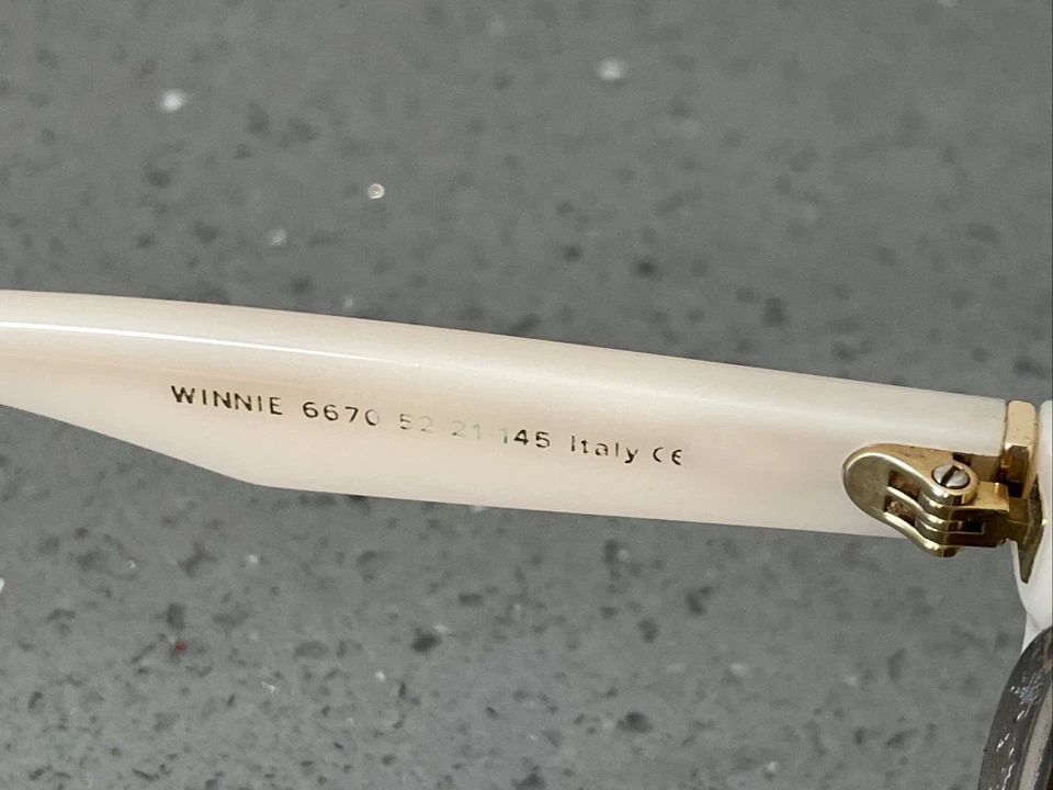 Warby Parker Winnie 6670 кремовое золото круглые кошачьи оправы для глаз ТОЛЬКО 52-21 145 - Изображение 4 из 4