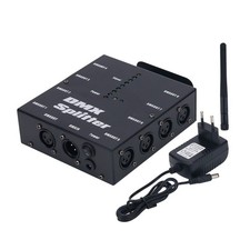 8-Channel DMX Splitter Signal Amplifier Wireless DMX512 for Stage Light Control