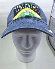 Jamaica Flag Embroidered Patch Pigment Dyed Washed Baseball Cap - New - One Size