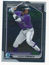 JEREMY CIRIACO 2024 BOWMAN CHROME #BCP-165 COLORADO ROCKIES BASEBALL MINT
