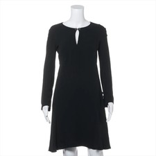 Chanel Coco Button 10/11 Silk Dress 36 Ladies' Black  P39613V20942 Gripoix