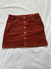 Cat Jack Rust Corduroy Mini Skirt Women's