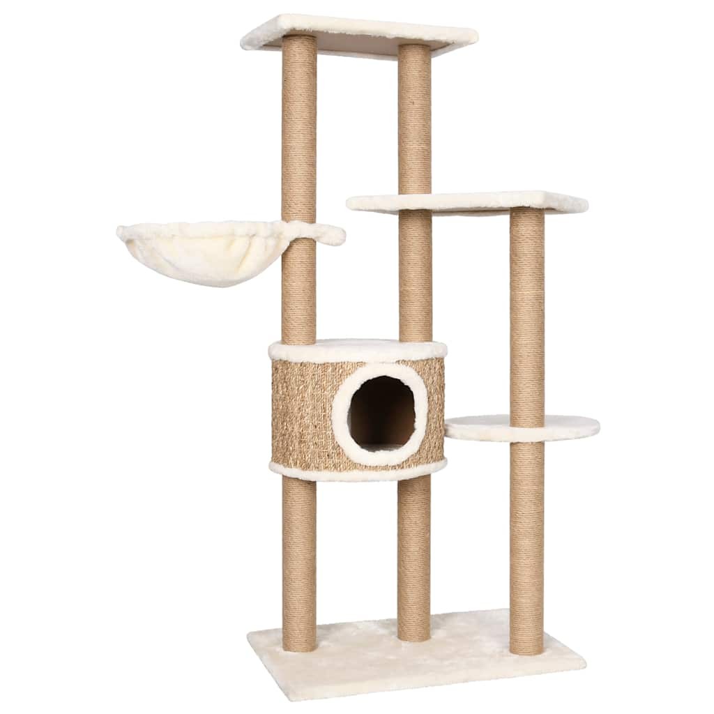 Tiragraffi Design 126 cm Giunco: L'Albero per Gatti che Arreda Casa