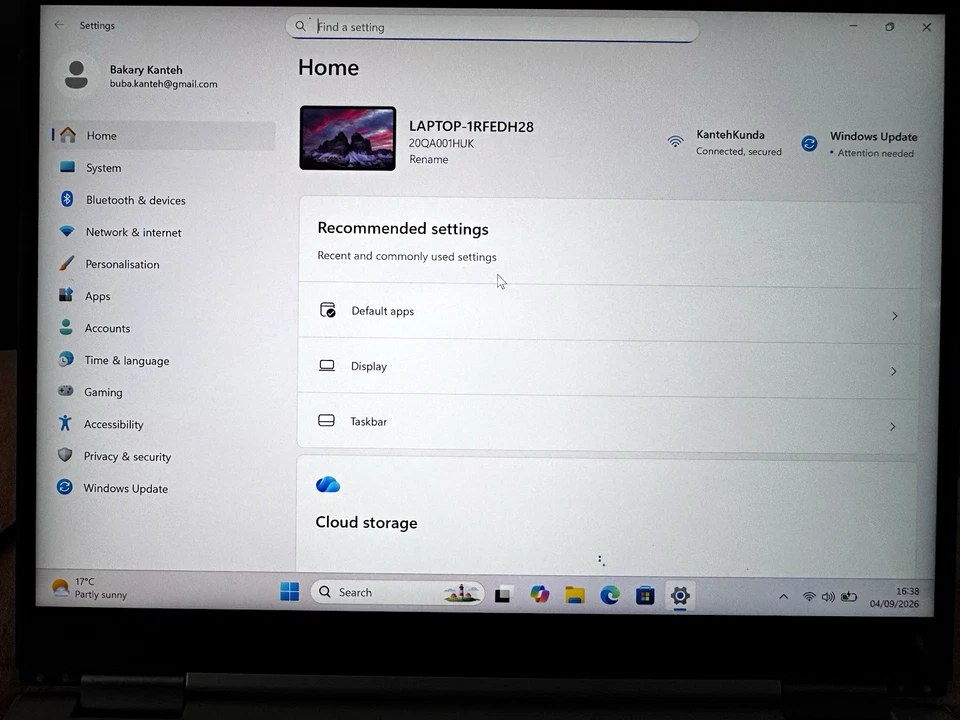 Lenovo ThinkPad X1 Titanium G1 · i5-1130G7 · 16GB · 256GB, photo 1 of 5