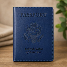 Passport Cover Travel Wallet Case PU Leather Card Holder Slim Document Organizer