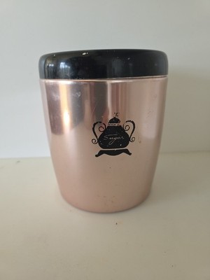 VTG West Bend Canisters Set 4 piece Copper Aluminum Flour Sugar