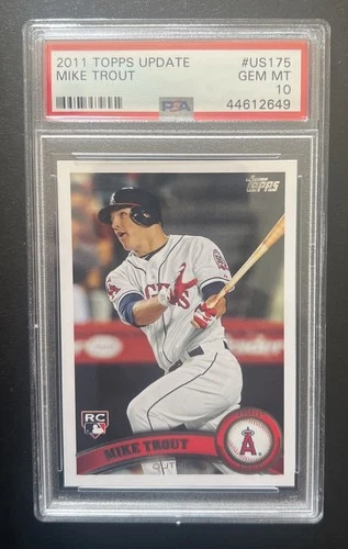 2011 Topps Update Series - Mike Trout #US175 (RC) PSA 10 Gem Mint