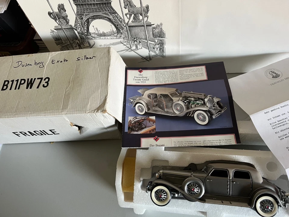 Franklin Mint Düsenberg J Twenty Grand 1933 1:24 inkl. OVP - Bild 2 von 4