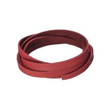 Silver Creek Deerskin Leather Lace for Crafts  Jewelry, 0.2"x50', Red, 1 Spool