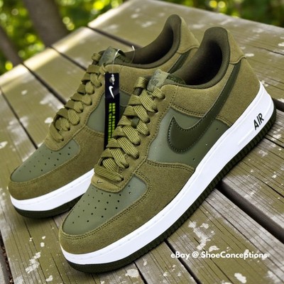 Nike Air Force 1 '07 LV8 Shoes Medium Olive White IB6388-200 Men's Nike Air Force 1 '07 LV8 Shoes Medium Olive White IB6388-200 Men's