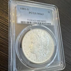 1881-S Morgan Silver Dollar - 90% Silver Verified -San Francisco Mint -PCGS MS63