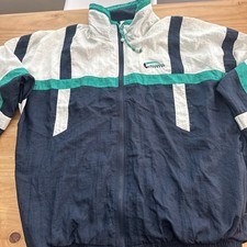 VTG Givenchy Activewear Jacket Men's M Full Zip Nylon Windbreaker 90s Retro