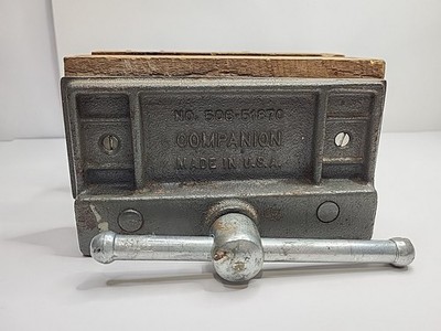 Companion Bench Vise No. 506-51870 Vintage USA Under Mount Wood