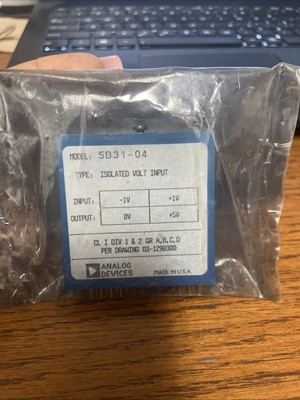 Analog Devices 5B31-04 Isolated Voltage Input Module ±1V to 0-5V- New