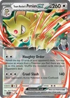 Team Rocket's Persian ex SVP 218 Black Star Promo Pokemon Card NM