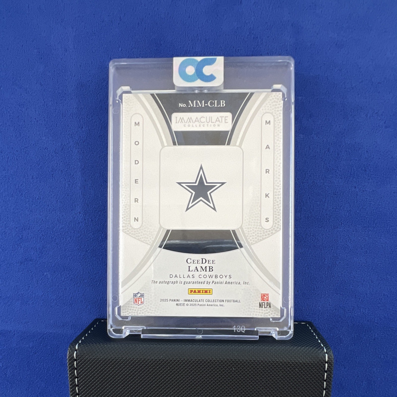 Panini Immaculate 2025 Modern Marks CeeDee Lamb Cowboys Auto #MM-CLB /99 view 2