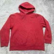 Nike Jordan Essentials Fleece Pullover Hoodie Mens L Red Sweatshirt SPOTS DA9818