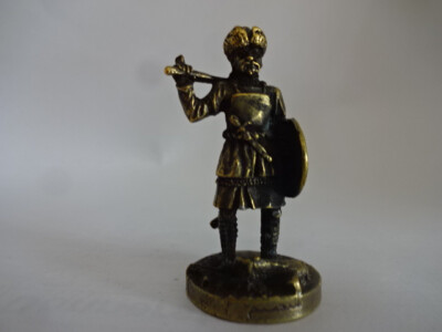 Metallfigur '' Campain of Ermak '' Mongole '' Samar '' Messing - Nr.407 04