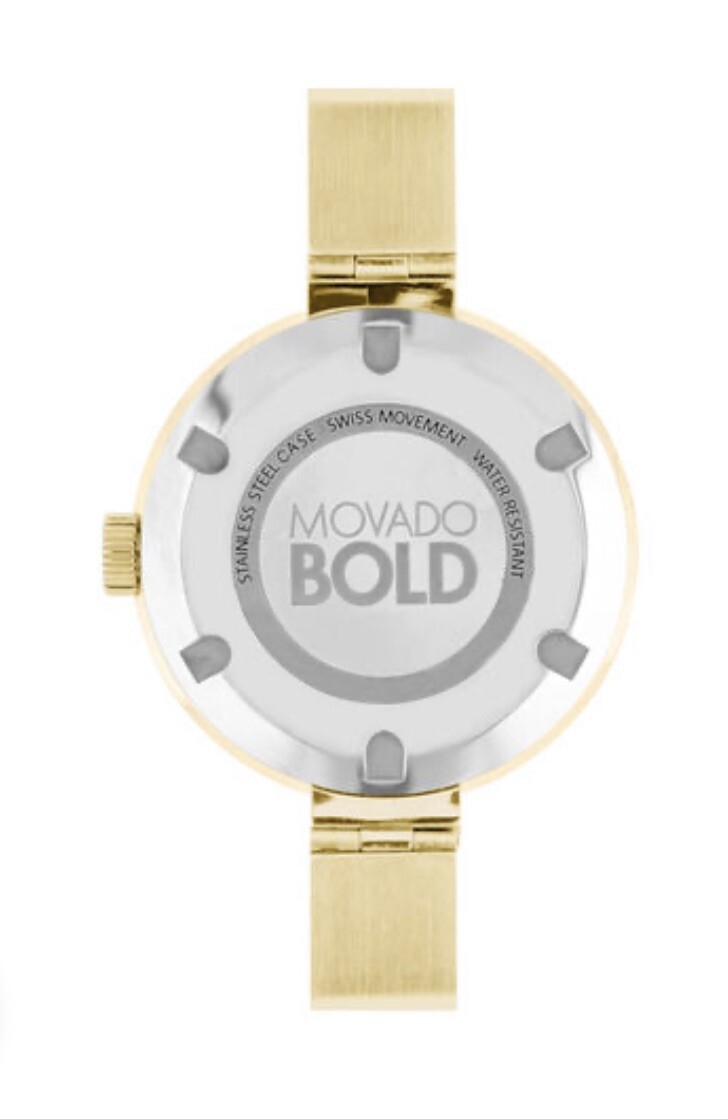 Brand New Movado Bold Gold Tone Stainless Steel Bangle  display picture 3