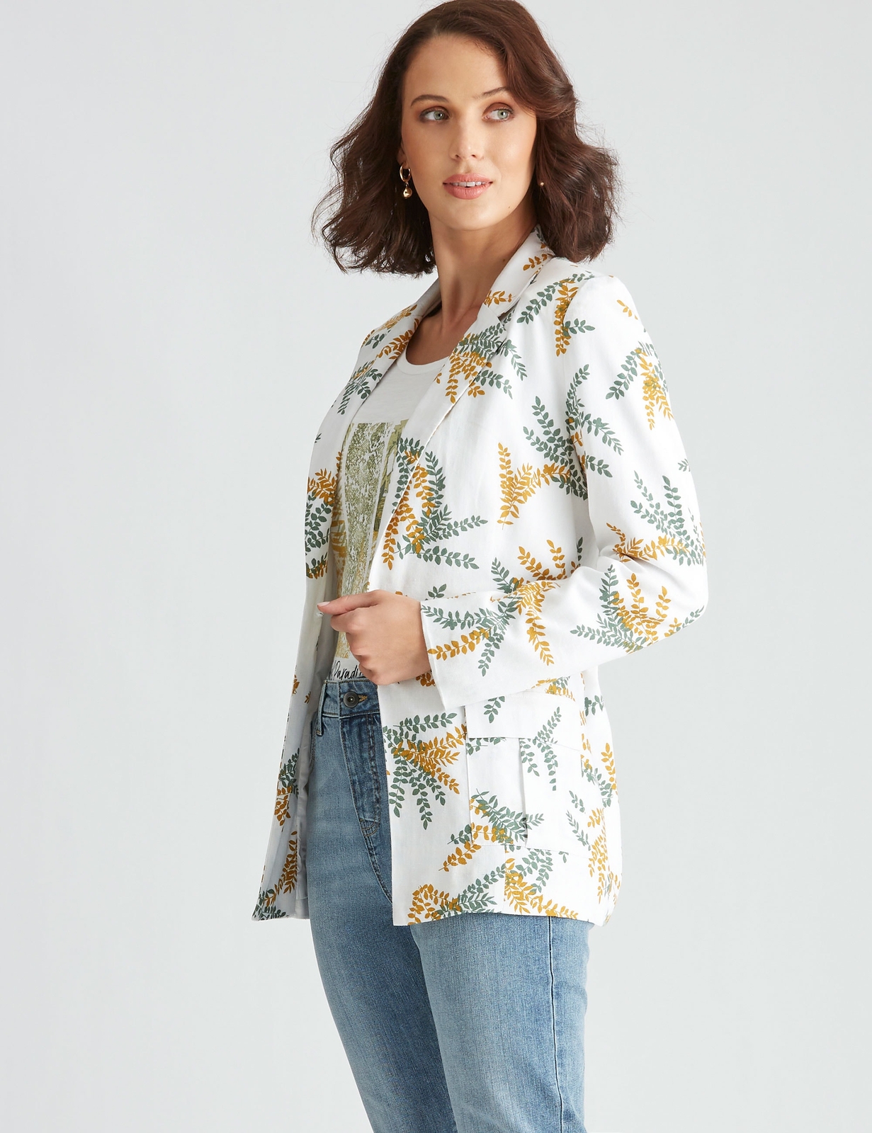 KATIES Womens Coat Linen Pocket Blazer eBay