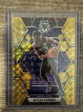 2022-23 Panini Mosaic - Reactive Yellow Mosaic Prizm #36 Myles Turner