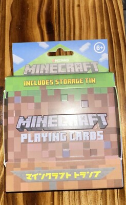 Minecraft Playing Cards Standard Card Deck in Collector Storage Tin NEW!