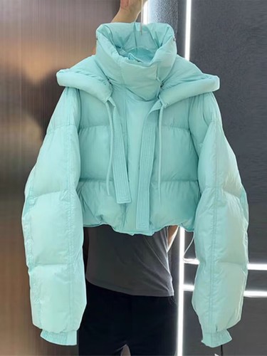 Fashion Womens Cotton Quilted Coat Warm Parka Winter Short Jacket Casual Outwear