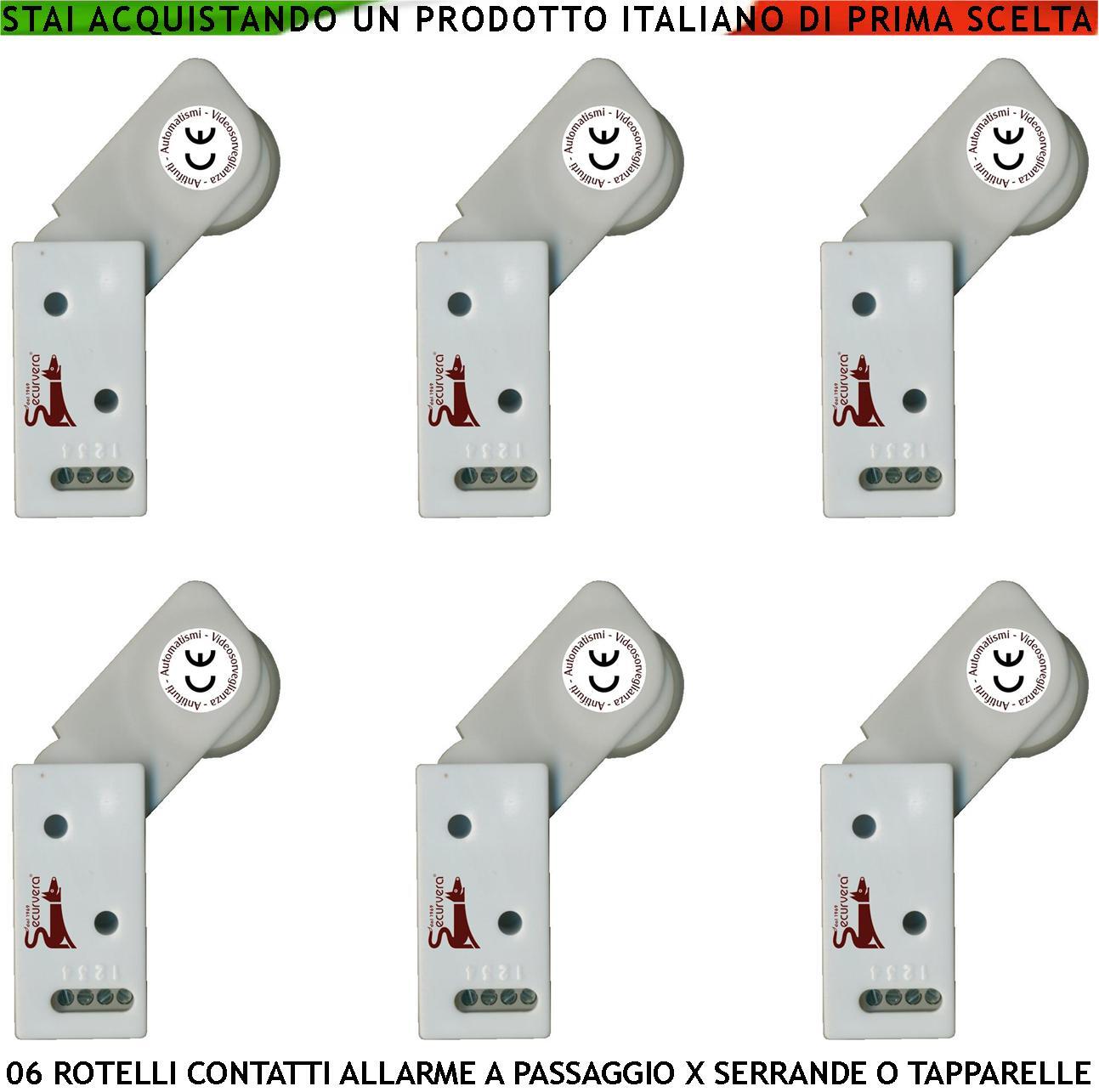 Blocca Tapparelle Bianchi 6 Rotelli: Antifurto Meccanico Originale