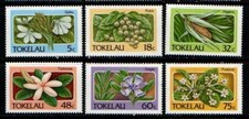 Tokelau Islands 1987 Island Flora Flowers SG142-47 MNH