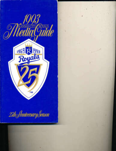1993 Kansas City Royals MLB media press guide BBmg3 - Picture 1 of 1