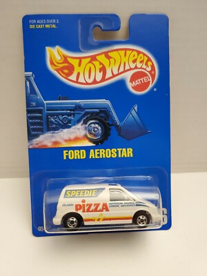 Hot Wheels 1991 Ford Aerostar Speedie Pizza Collector #186 0546