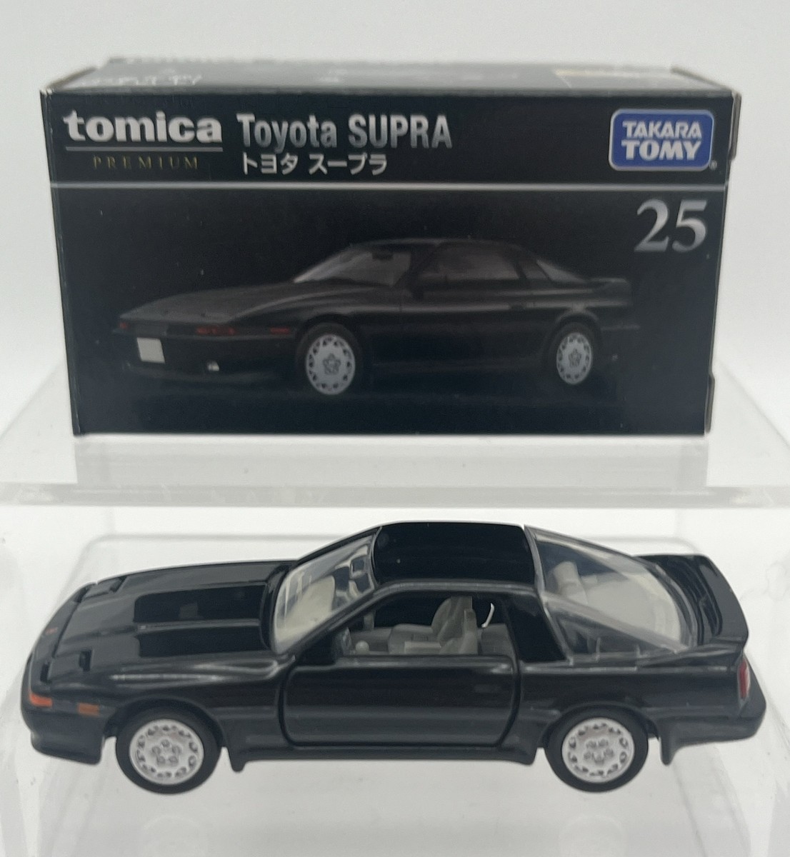 TOMICA PREMIUM #25 TOYOTA SUPRA 1/62 SCALE NEW - Open Box