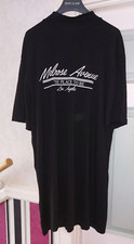 New Black MELROSE AVENUE LA Slogan STRETCHY Tunic Dress Size 12 (14)