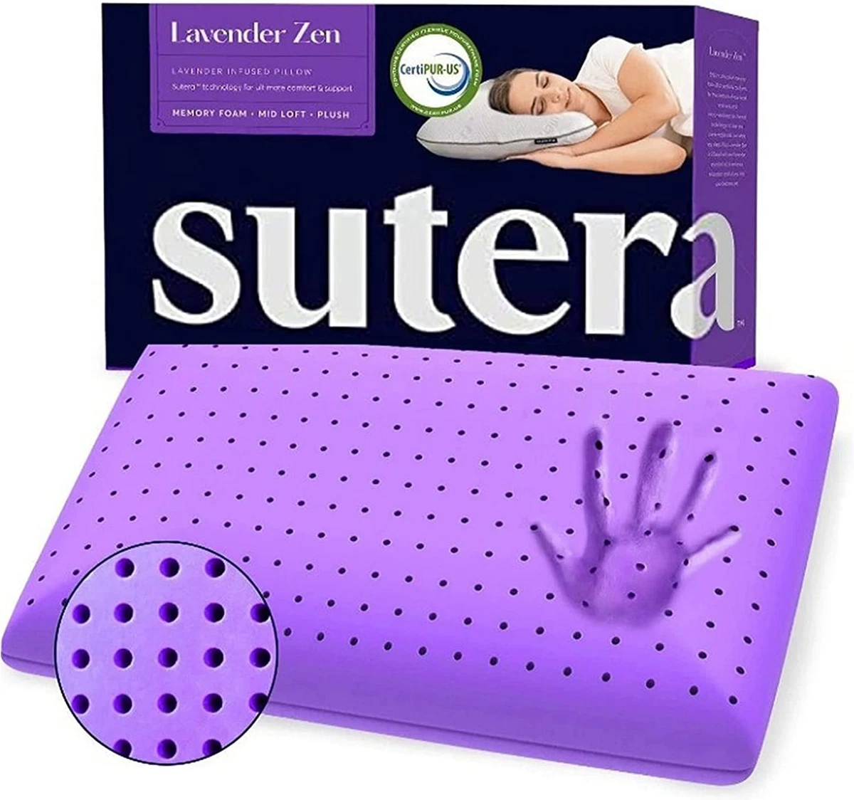 Lavender memory foam 2025 pillow sleep country
