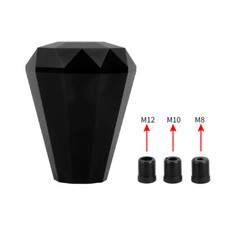 Aluminum Black Diamond Shift Knob Universal Manual Car Racing Gear Shifter Aluminum Black Diamond Shift Knob Universal Manual Car Racing Gear Shifter