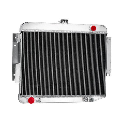 4-Core Radiator Fit 66-69 Dodge Charger 500 R/T 6.3L 7.0L 7.2L Big Block V8 26"W - Picture 5 of 12