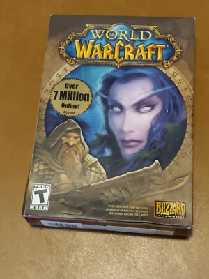 5 DISC 2004 World of Warcraft with 4 DISC Burning Crusade PC/MAC GAME  Used