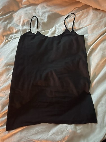 Débardeur Noir It Closet - Taille M/L - Détail Coupé - Coton Mélangé - Occasion Très Bon état